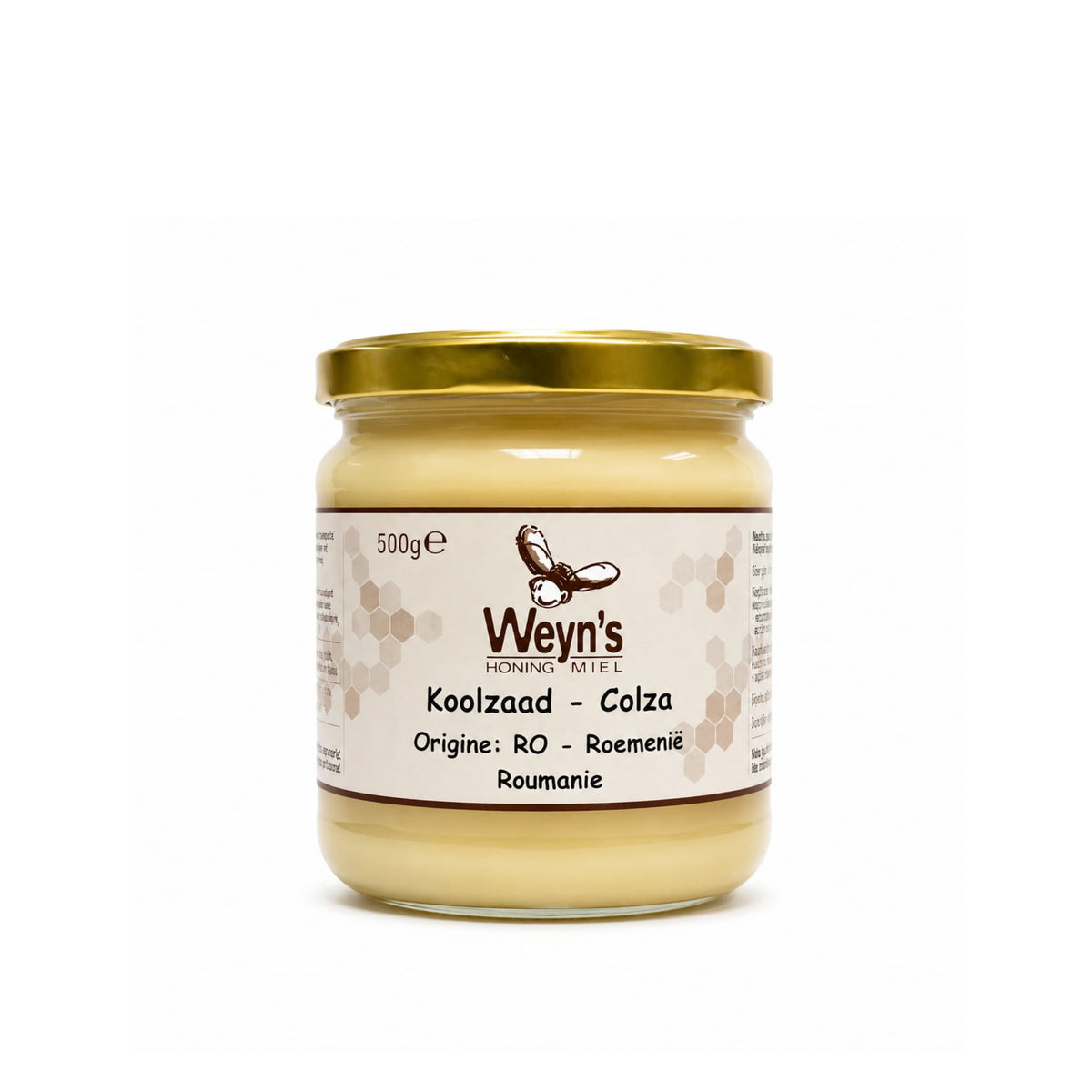 Koolzaadhoning 500g Oekraine Weyn's (crème)