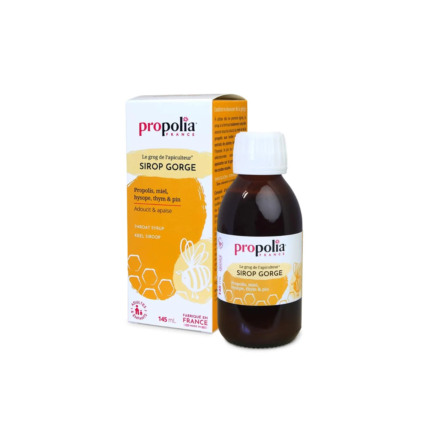 Propolia keel siroop 145ml Frankrijk Propolia