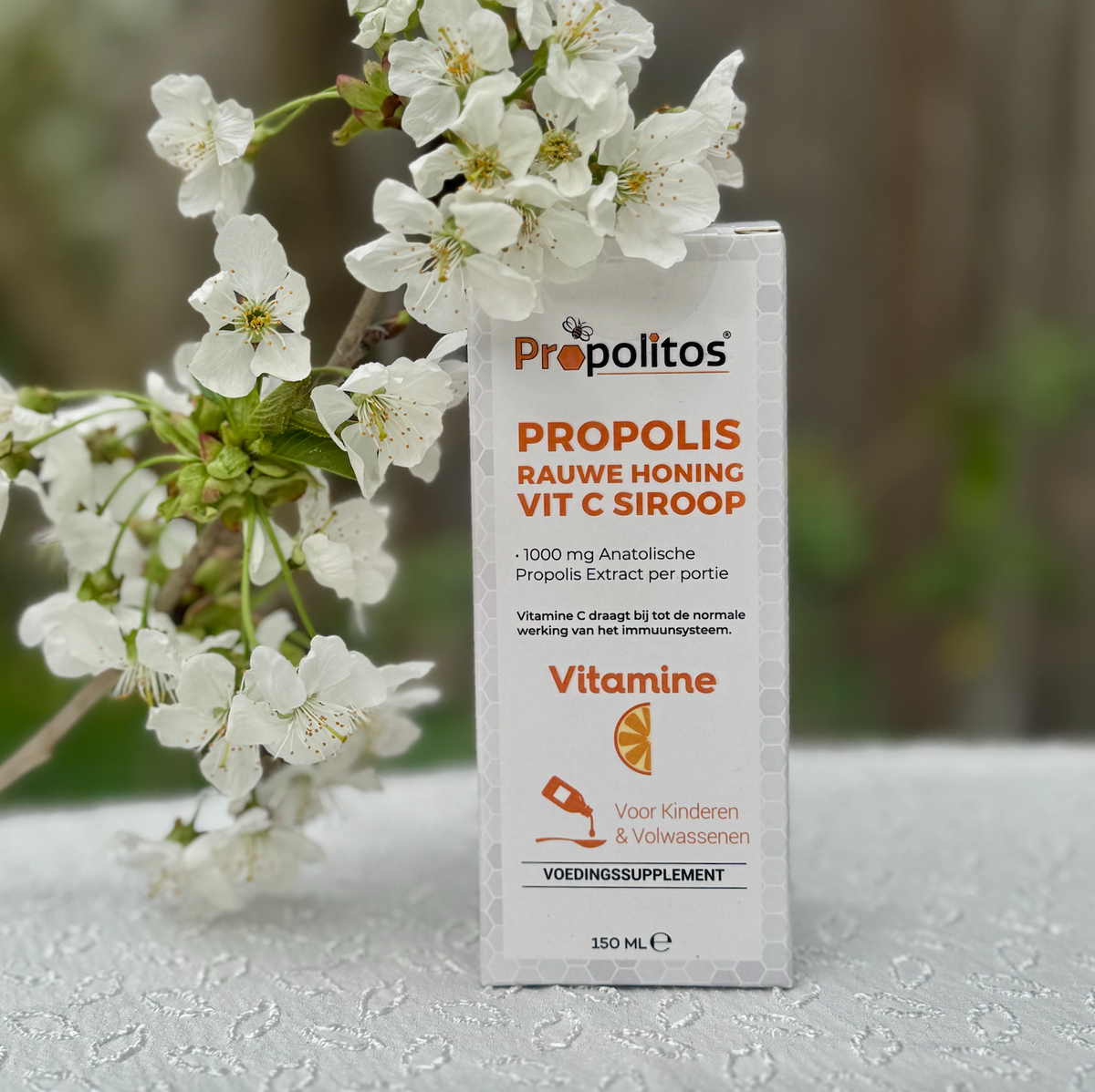 Propolis Rauwe Honing Vit C Siroop 150 ml Propolitos