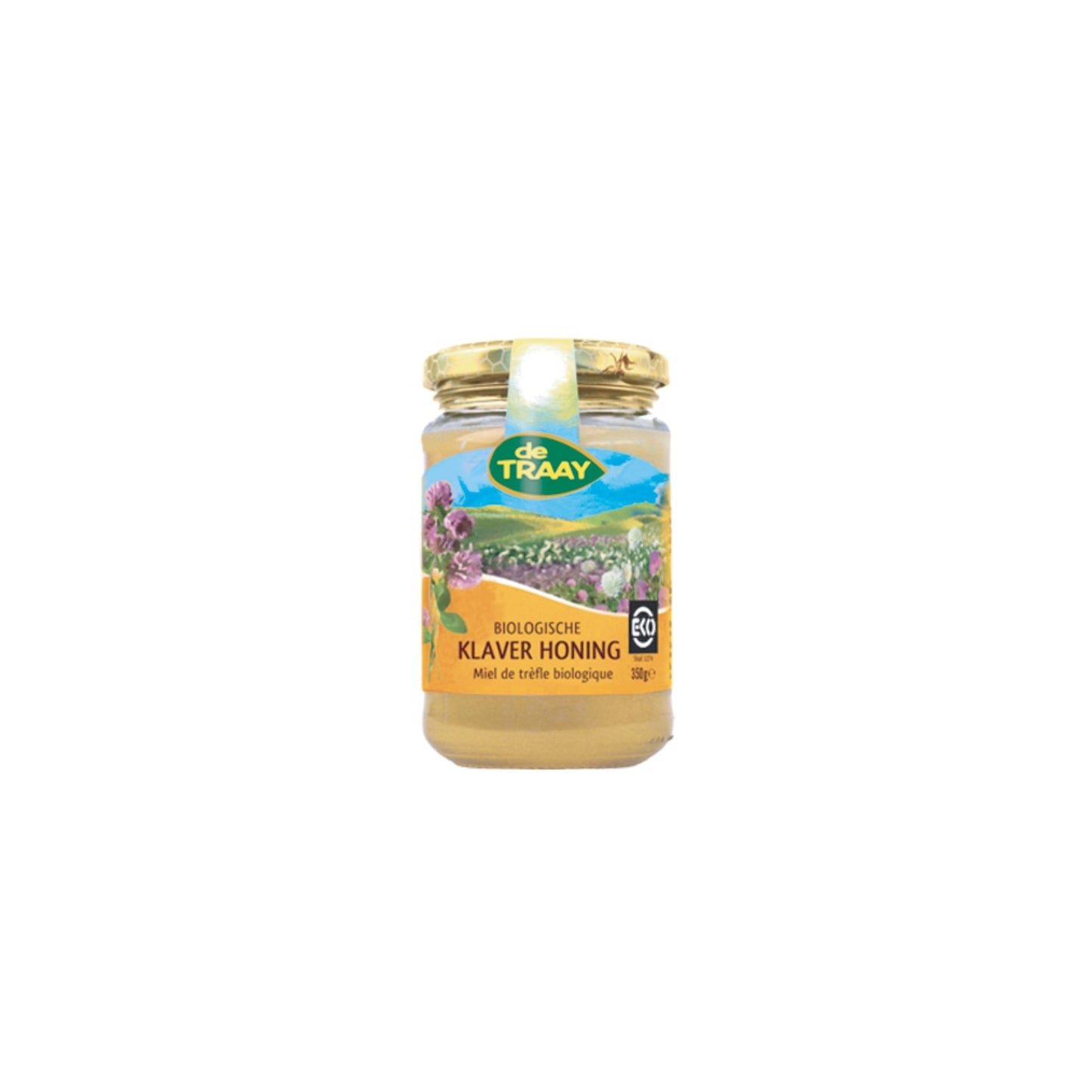 Biologische klaverhoning Argentinië 350g de Traay (crème) - Honingwinkel