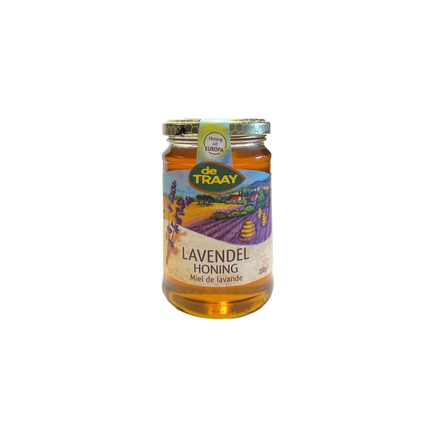 Gangbare lavendelhoning Bulgarije 350g de Traay (vloeibaar) - Honingwinkel