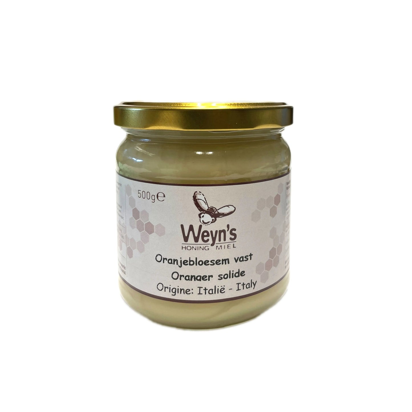 Oranjebloesemhoning Italië 500g Weyn's (crème) - Honingwinkel