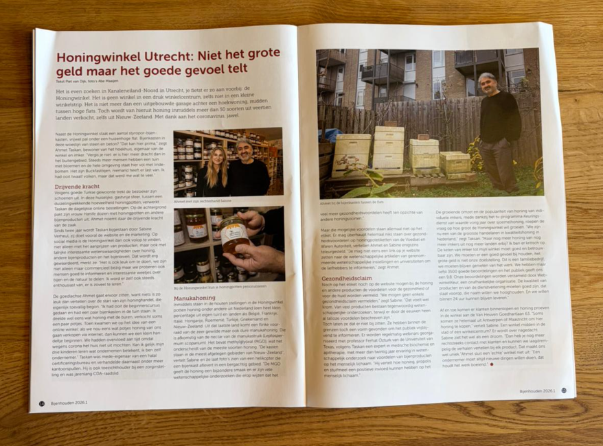 Honingwinkel in hét vakblad van de Nederlandse Bijenhoudersvereniging