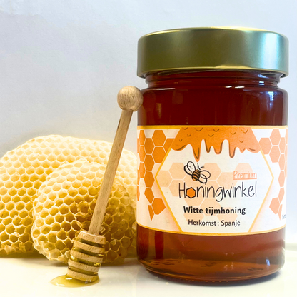 Premium Vloeibare witte tijmhoning Spanje  450g Honingwinkel