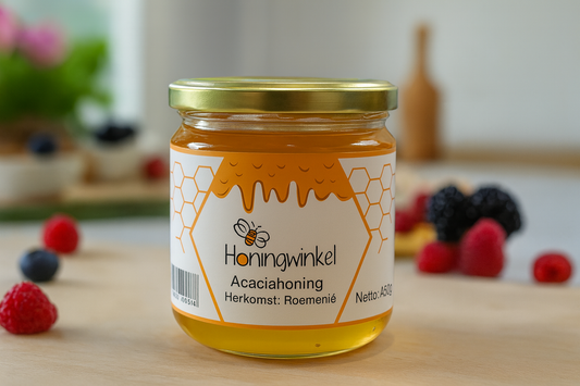 Acaciahoning 450g Roemenië Honingwinkel (vloeibaar)