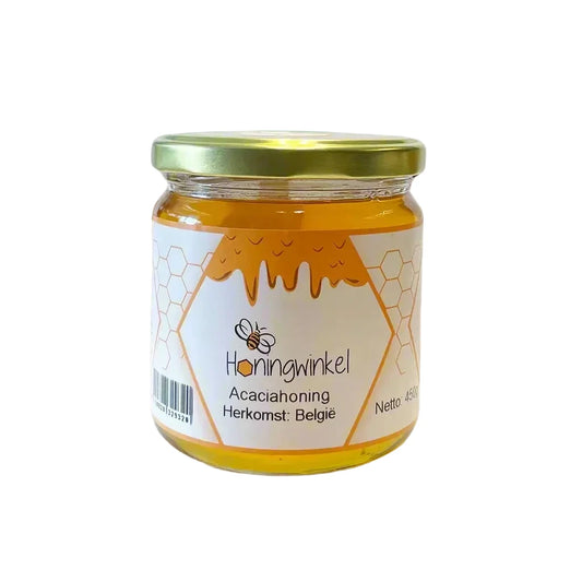 Acaciahoning 450g Roemenië Honingwinkel (vloeibaar)
