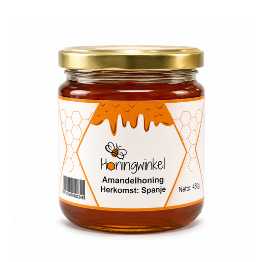 Amandelhoning 450g Spanje Honingwinkel (vloeibaar)