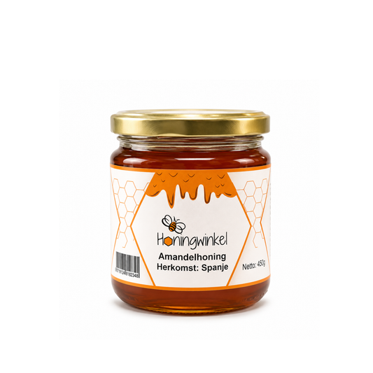 Amandelhoning 450g Spanje Honingwinkel (vloeibaar)