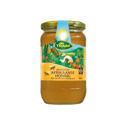 Biologische Afrikaanse honing 900g de Traay (vloeibaar)