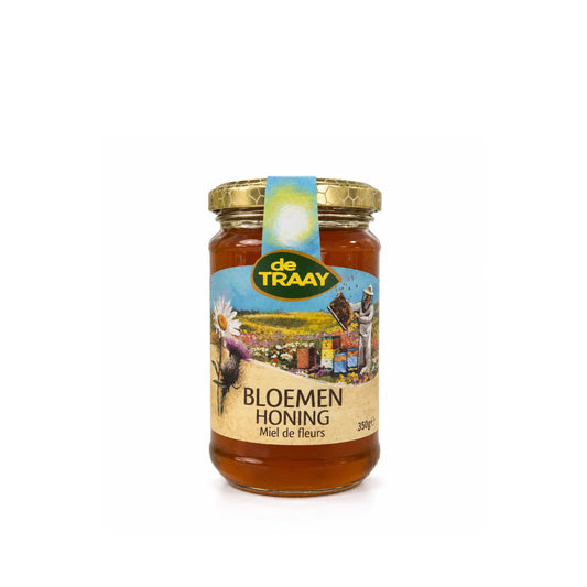 Bloemenhoning 350g de Traay (vloeibaar)