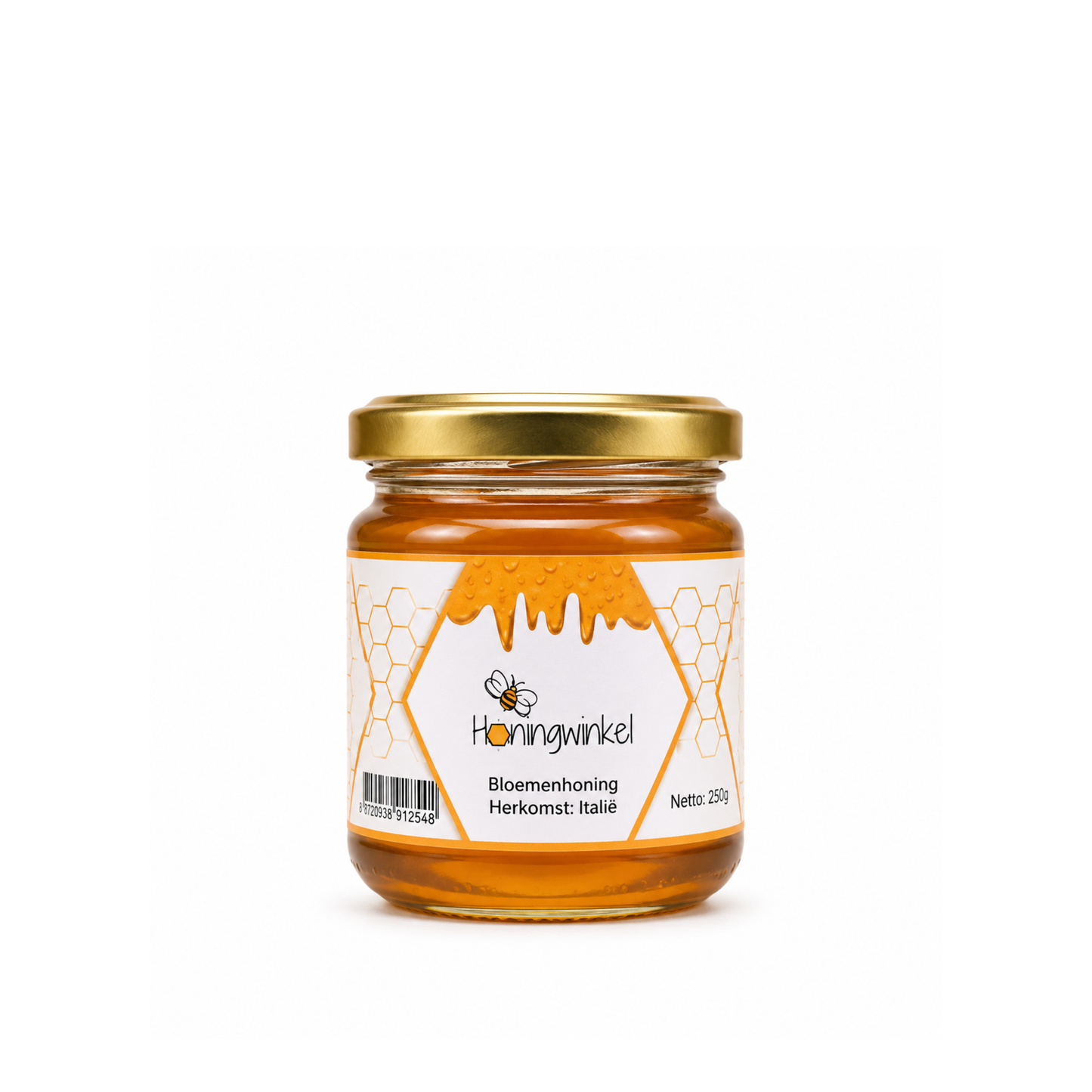 Bloemenhoning Italië 250g Honingwinkel (vloeibaar)