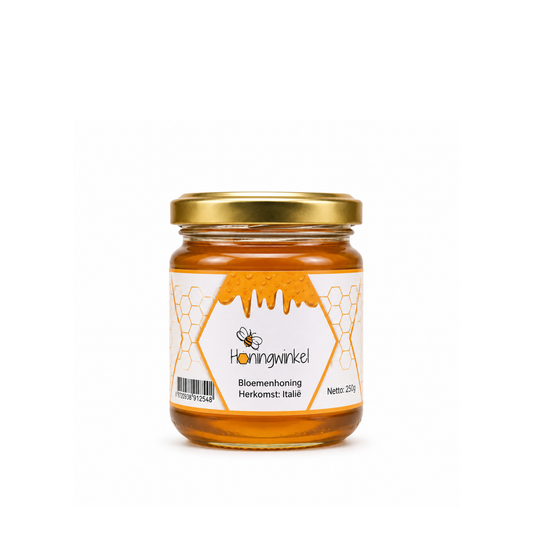Bloemenhoning Italië 250g Honingwinkel (vloeibaar)