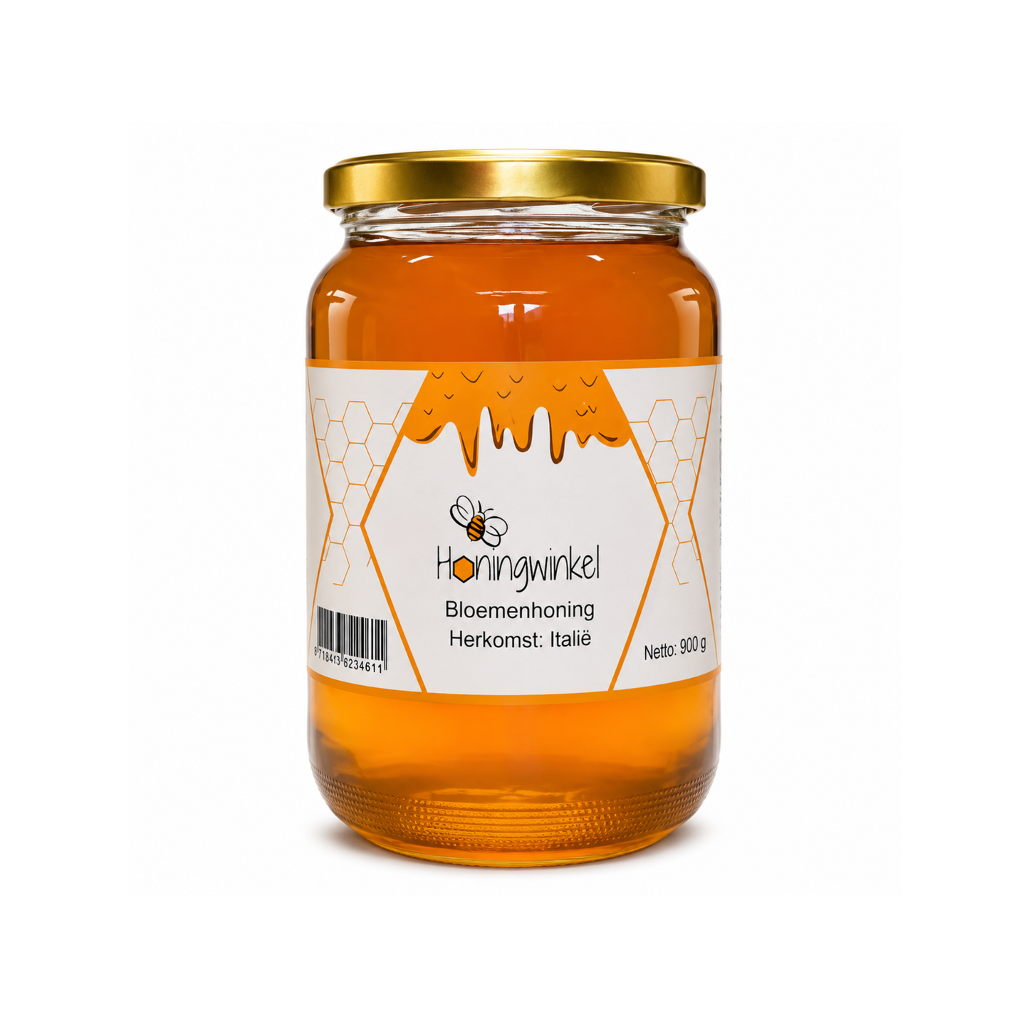 Bloemenhoning 900g Italië Honingwinkel (vloeibaar)