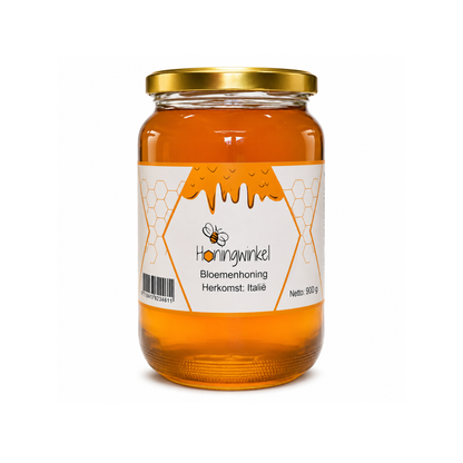 Bloemenhoning 900g Italië Honingwinkel (vloeibaar)