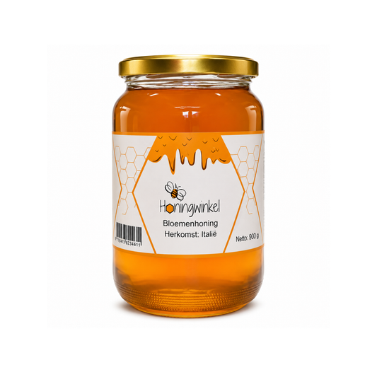 Bloemenhoning 900g Italië Honingwinkel (vloeibaar)