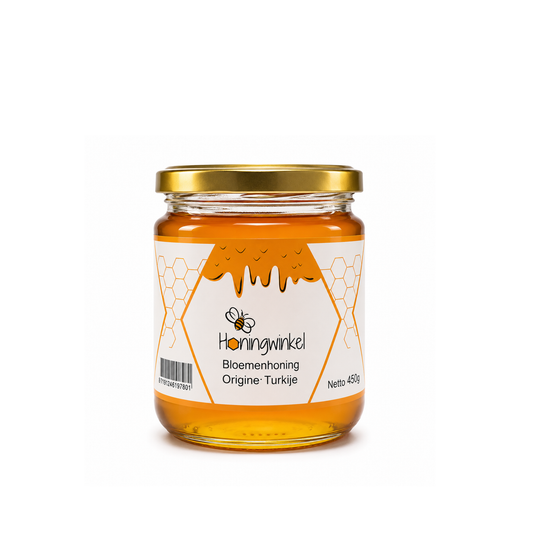Bloemenhoning Turkije 450g Honingwinkel (vloeibaar)