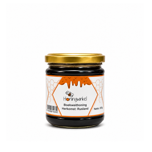 Boekweithoning Rusland 250g Honingwinkel (vloeibaar)
