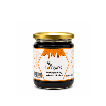 Boekweithoning Rusland 450g Honingwinkel (vloeibaar)