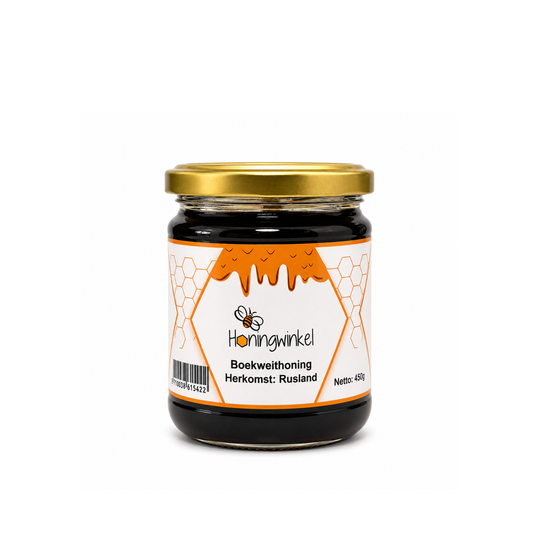 Boekweithoning Rusland 450g Honingwinkel (vloeibaar)