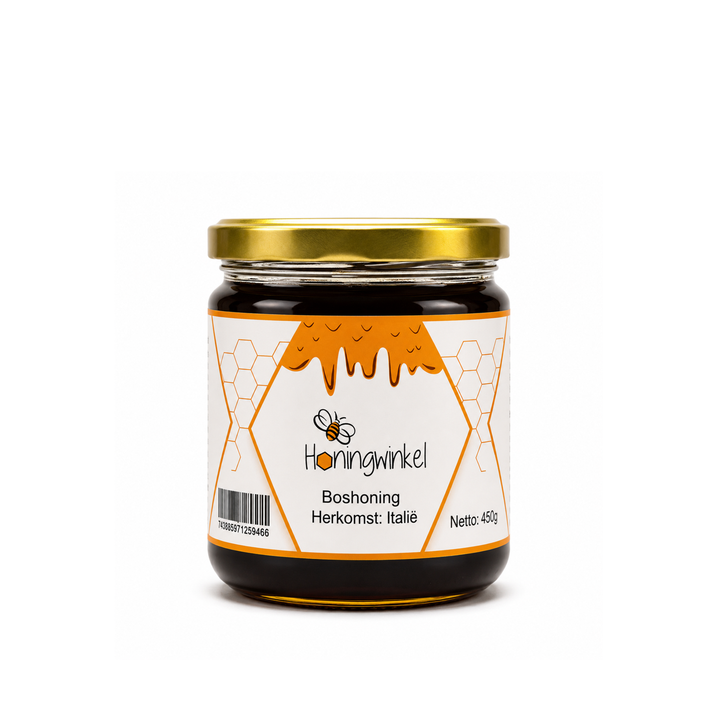 Boshoning 450g Italië Honingwinkel (vloeibaar)
