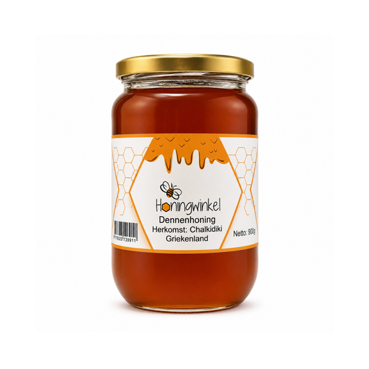 Dennenhoning Griekenland 900g Honingwinkel (vloeibaar)
