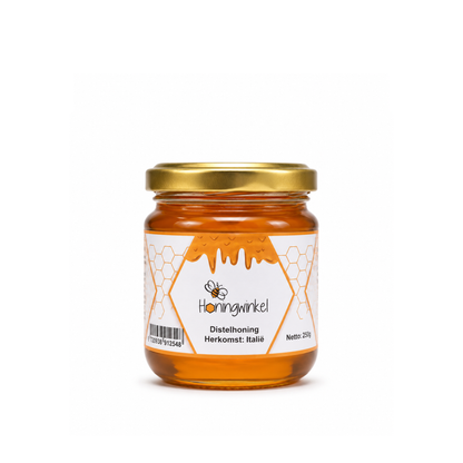 Distelhoning Italië 250g Honingwinkel (vloeibaar)