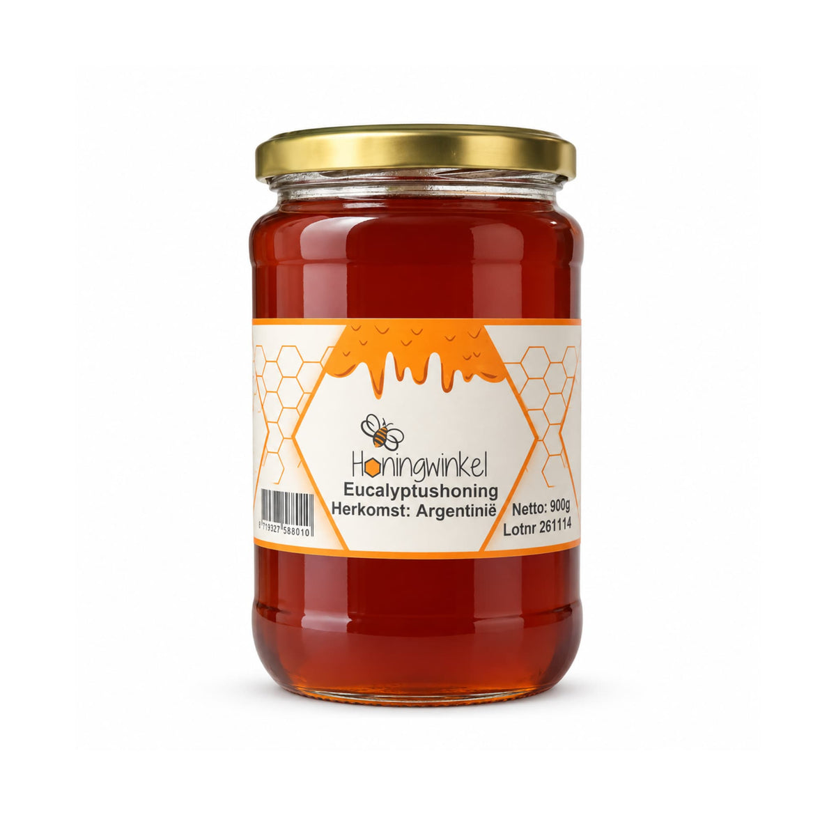 Eucalyptushoning 900g Argentinië Honingwinkel (vloeibaar)
