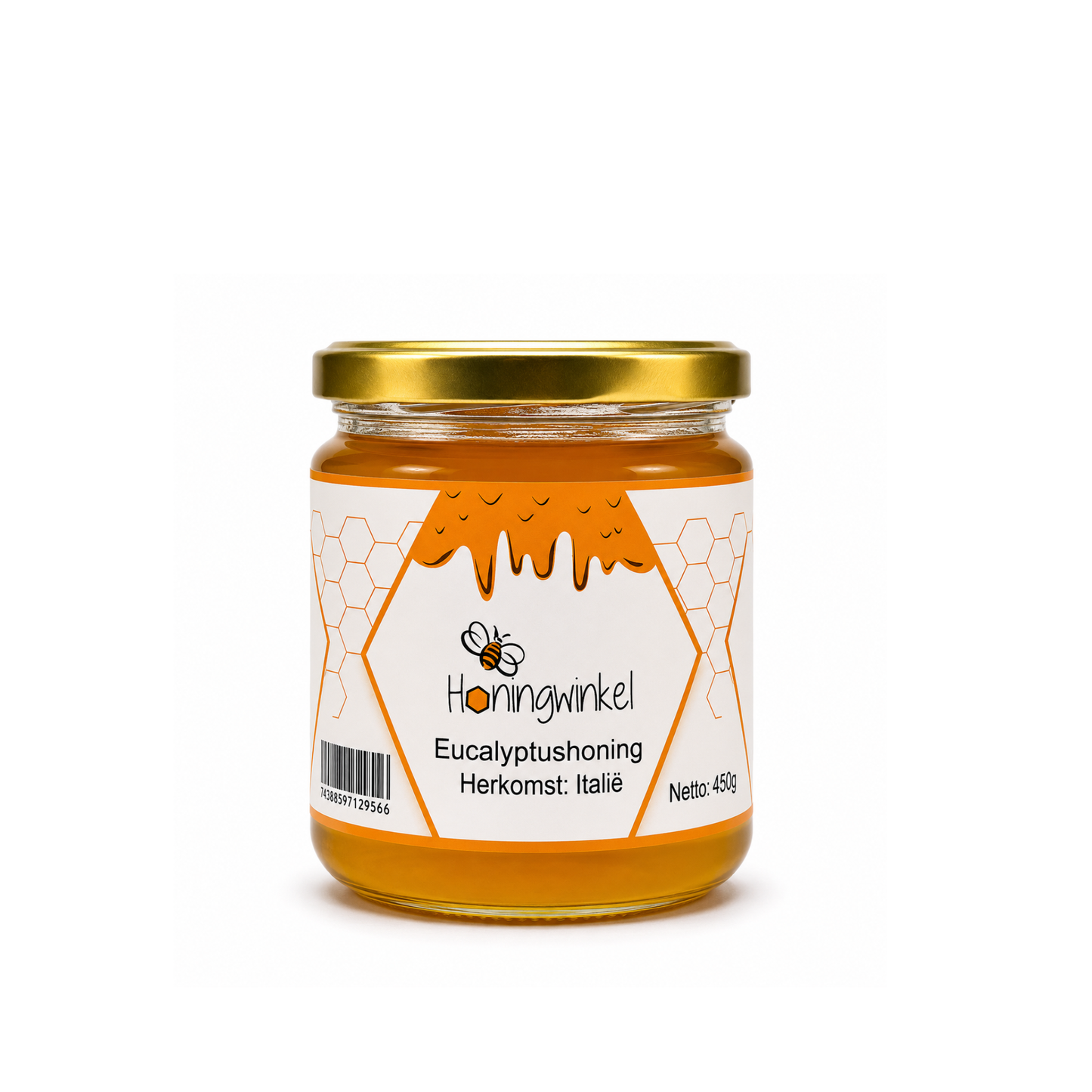 Eucalyptushoning Italië 450g Honingwinkel (vloeibaar)