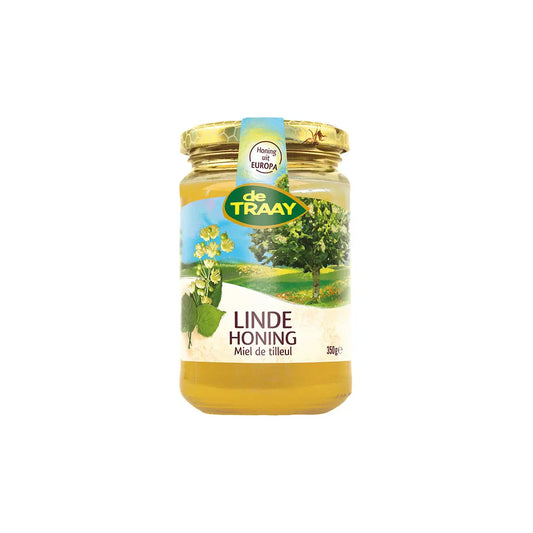 Gangbare lindehoning 350g Roemenië de Traay (crème)