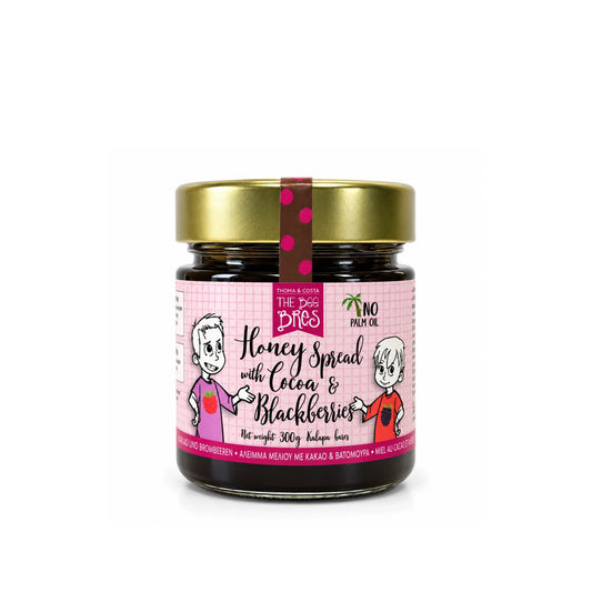 Honey spread cocoa blackcurrant 300g Greece The Bee Bros