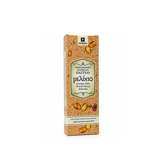Honey bar with sesame, pistachios, cinnamon 60g Greece Patrikon