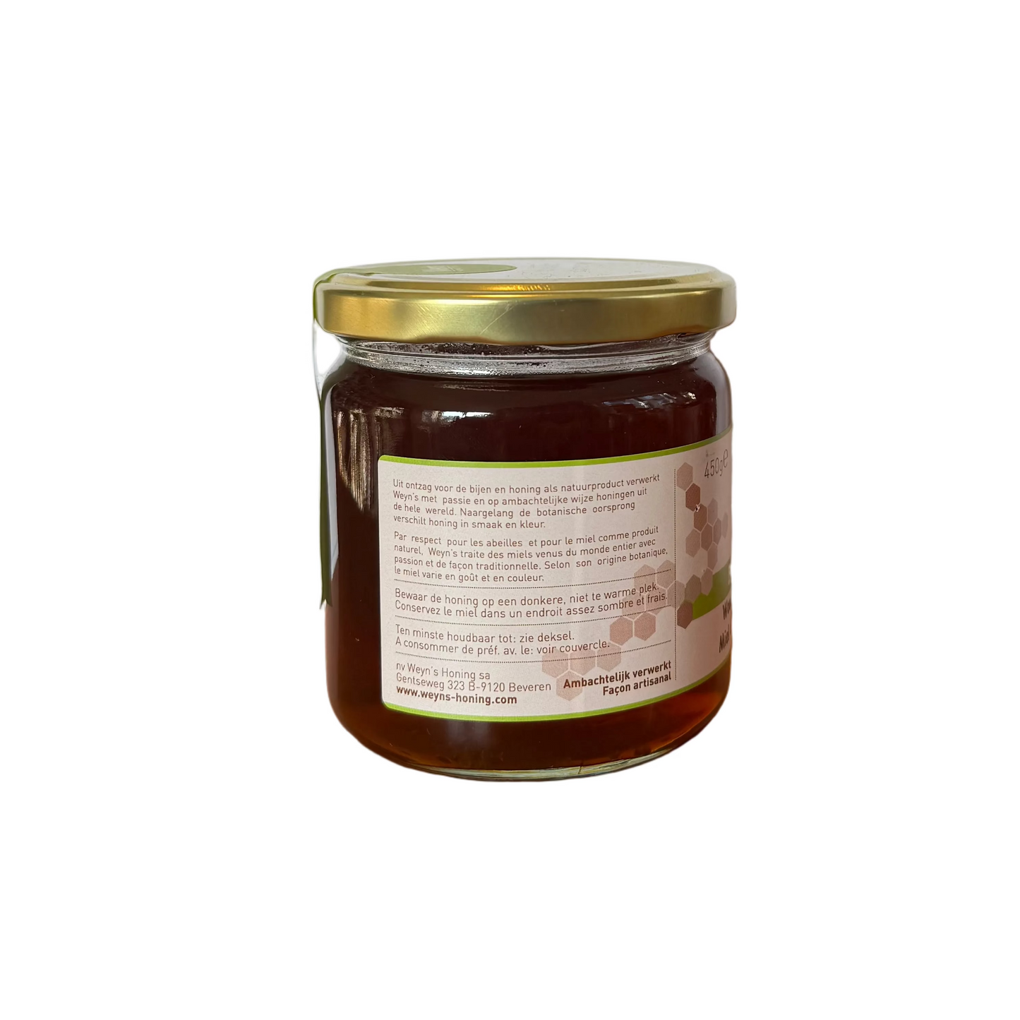 Biologische Woudhoning Mexico 450g Weyn's (vloeibaar)