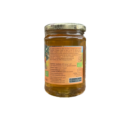 Biologische sinaasappelhoning Spanje 350g de Traay (vloeibaar)