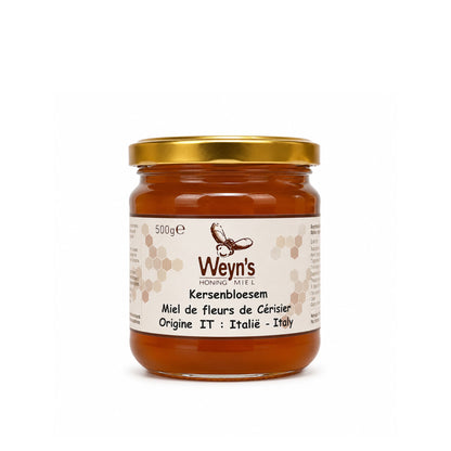 Kersenbloesemhoning 500g Italië Weyn's (crème)