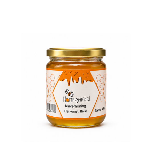 klaverhoning 450g Italie (vloeibaar) honingwinkel