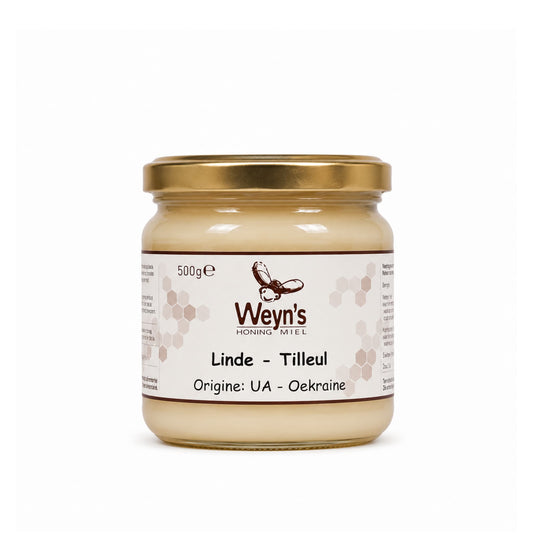 Lindehoning 500g Roemenië  Weyn's (crème)
