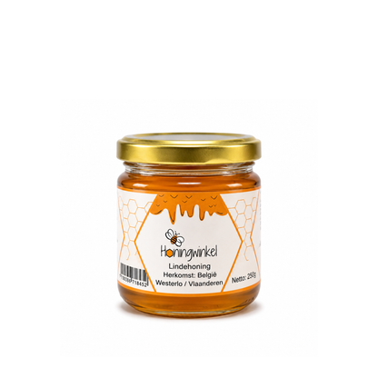Lindehoning 250g België Honingwinkel (vloeibaar)