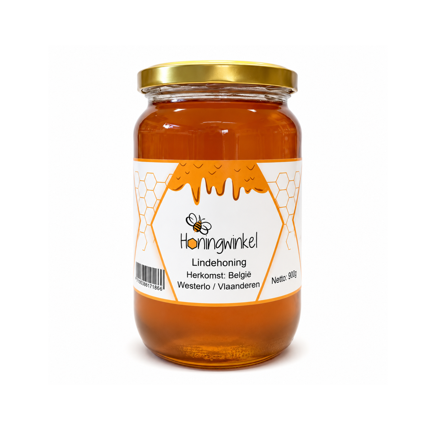 Lindehoning 900g België Honingwinkel (vloeibaar)