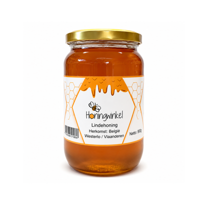 Lindehoning 900g België Honingwinkel (vloeibaar)
