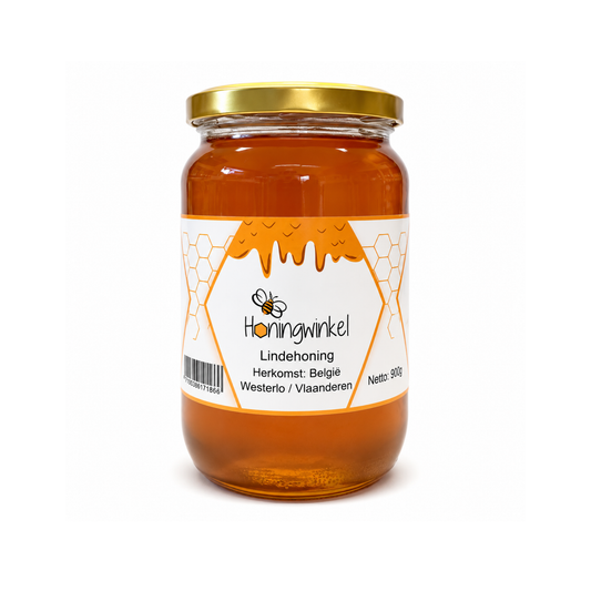 Lindehoning 900g België Honingwinkel (vloeibaar)