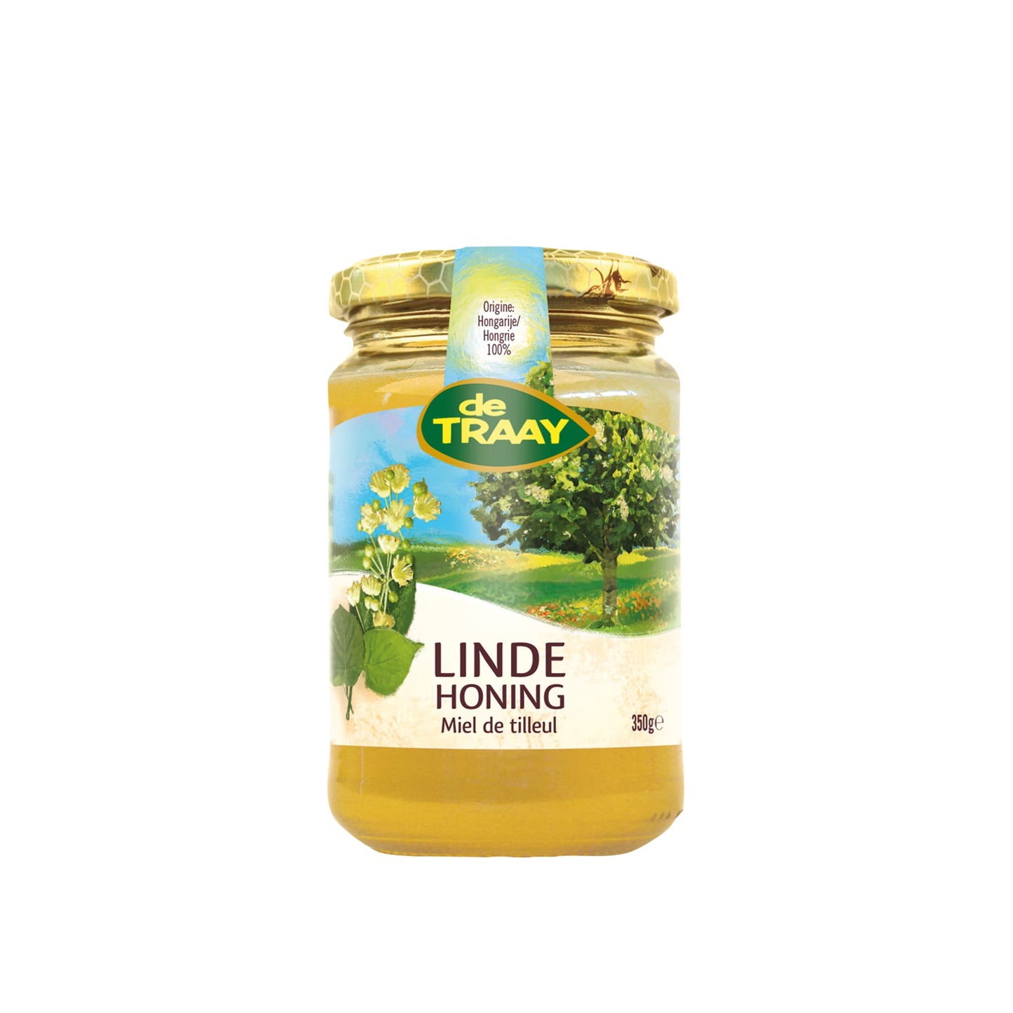 Lindehoning 350g Hongarije de Traay (vloeibaar)