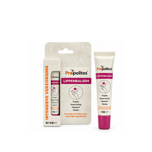 Lippenbalsem met propolis, rauwe honing, vitamine E, vlierbessen 10ml Propolitos (gekleurd, vloeibaar)
