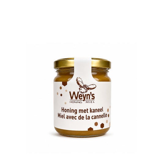 Honing met kaneel 250g Bulgarije Weyn's (crème)