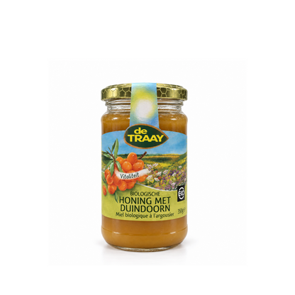 Organic honey with sea buckthorn 350g de Traay (cream)