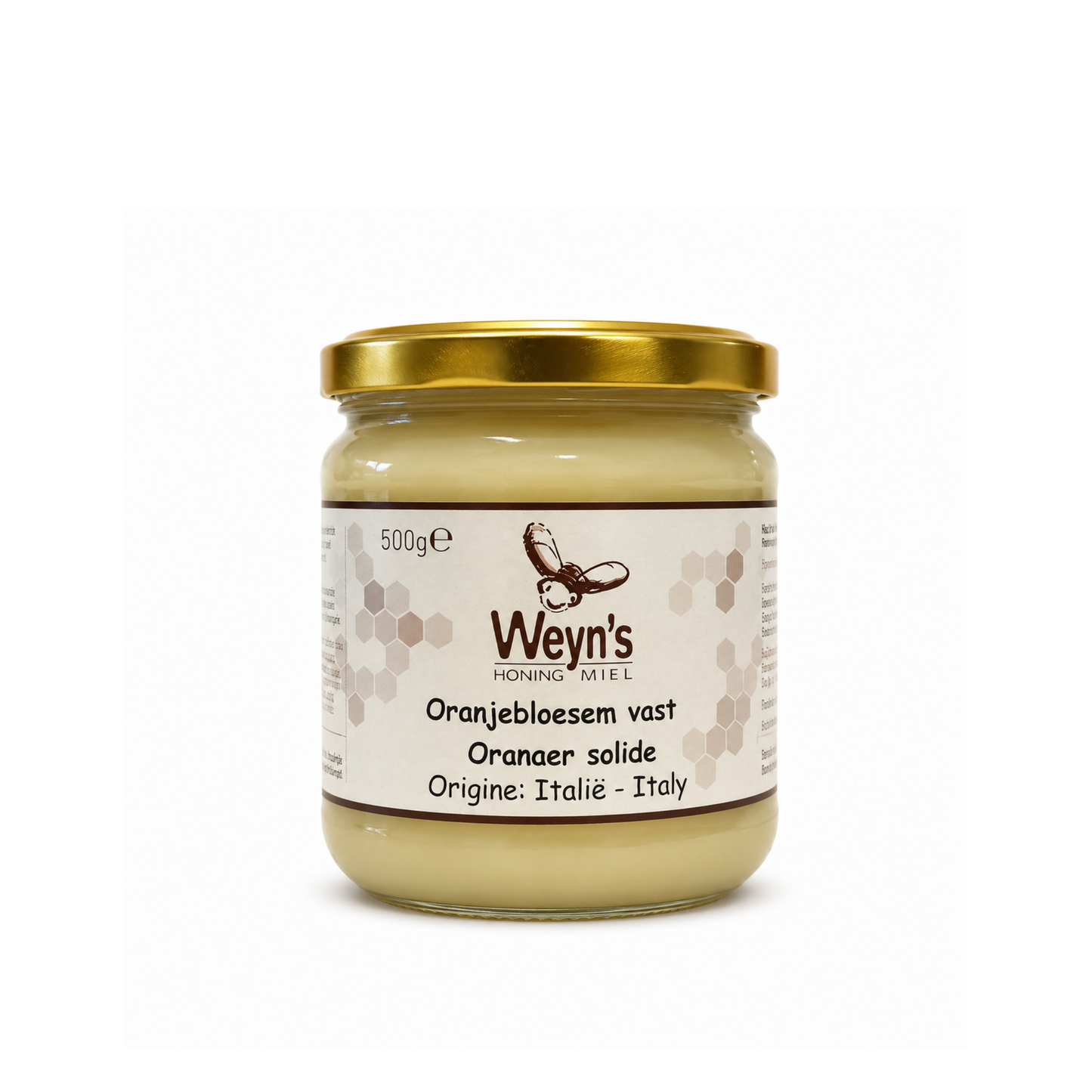 Oranjebloesemhoning 500g Italië Weyn's (crème)
