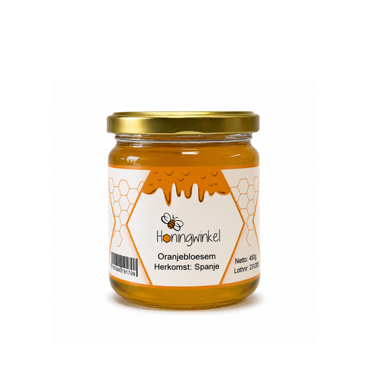 Oranjebloesemhoning 450g Spanje Honingwinkel