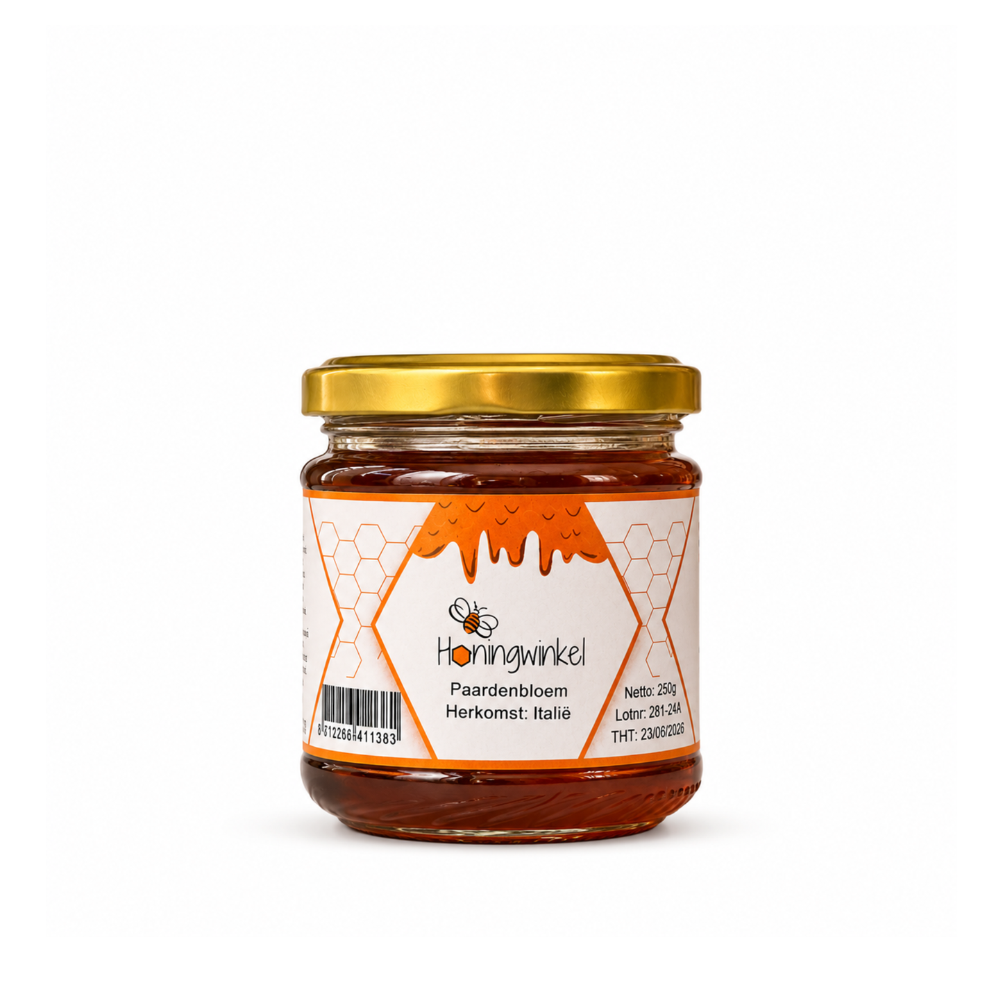 Paardenbloemhoning 250g Italie (Vloeibaar) Honingwinkel.nl