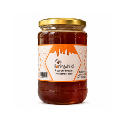 Paardenbloemhoning 900g Italie (Vloeibaar) Honingwinkel.nl