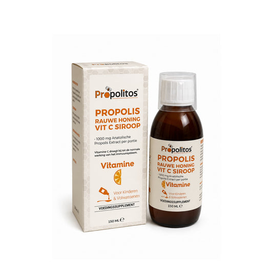 Propolis Rauwe Honing Vit C Siroop 150 ml Propolitos