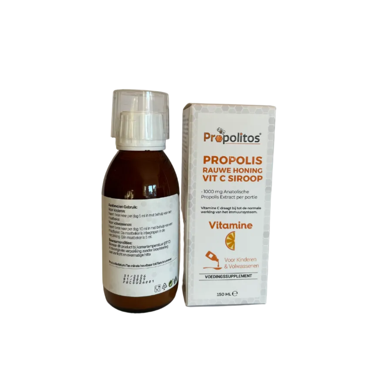 Propolis Rauwe Honing Vit C Siroop – Propolitos (150 ml)